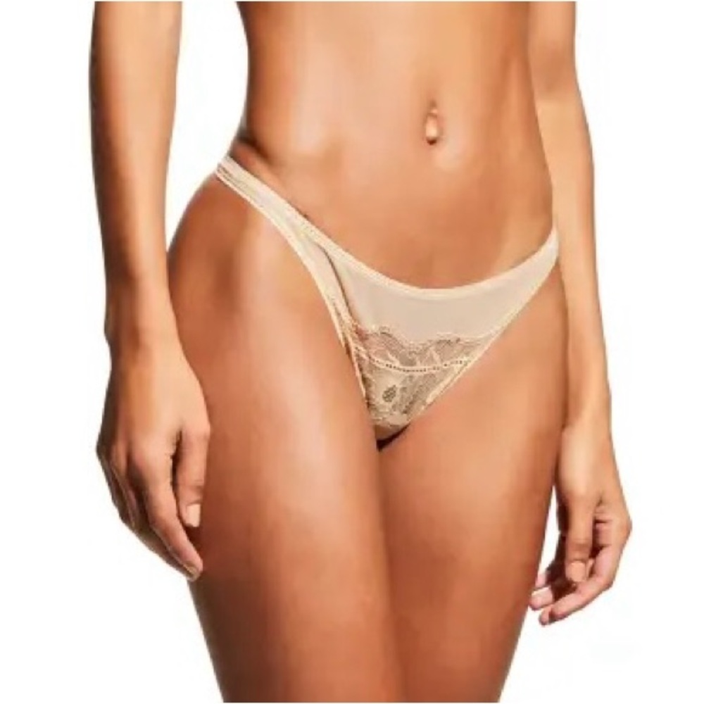 NWT La Perla Showtime G-String. Tan/Beige. Size Large.